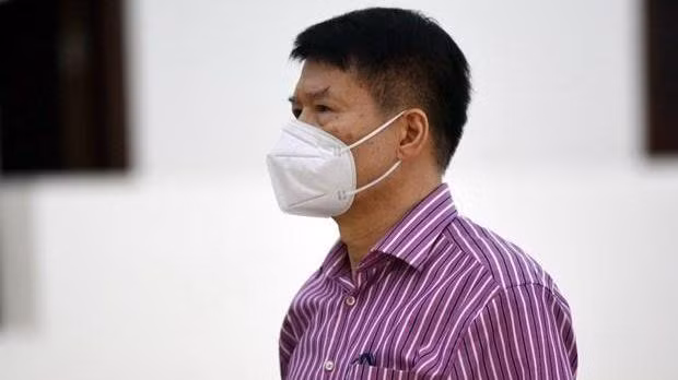 Bị cáo Trương Quốc Cường, cựu Thứ trưởng Y tế bị Tòa tuyên án 3 năm tù tại Phiên tòa xét xử phúc thẩm. (Ảnh: TTXVN) 