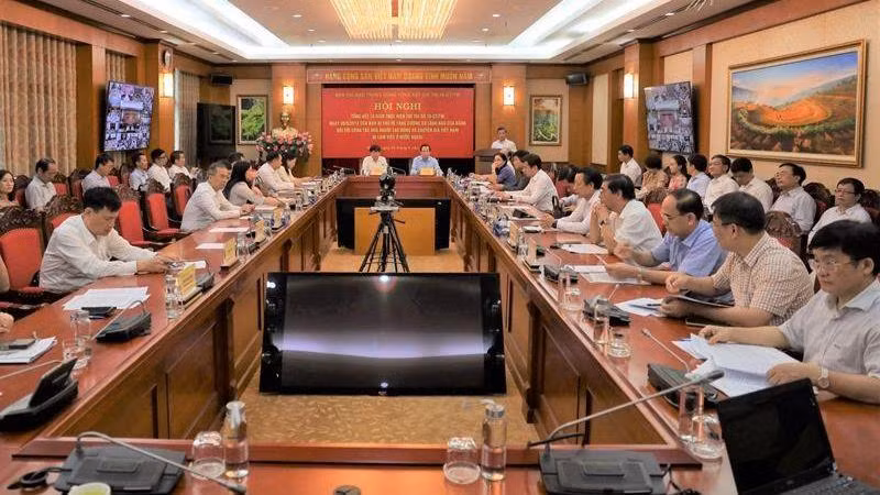 Hội nghị tại điểm cầu Hà Nội.