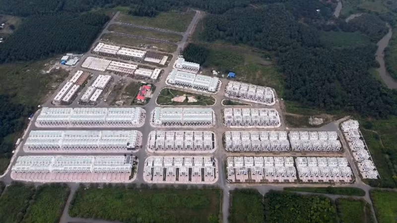 Toàn cảnh Dự án khu dân cư Tân Thịnh. 