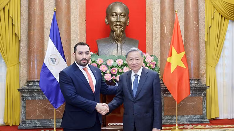 Chủ tịch nước Tô Lâm tiếp Đại sứ Nicaragua Mario José Armengol Campos.