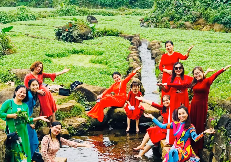 Giếng Ông ở thôn Hảo Sơn. Ba cực chủ đạo tạo thành giếng cổ là đá, nước ngầm và cây rau liệt. Giếng Ông ở thôn Hảo Sơn. Ba cực chủ đạo tạo thành giếng cổ là đá, nước ngầm và cây rau liệt.