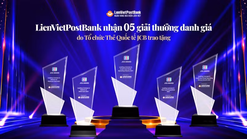 LienVietPostBank được vinh danh 5 hạng mục danh giá của Tổ chức Thẻ quốc tế 