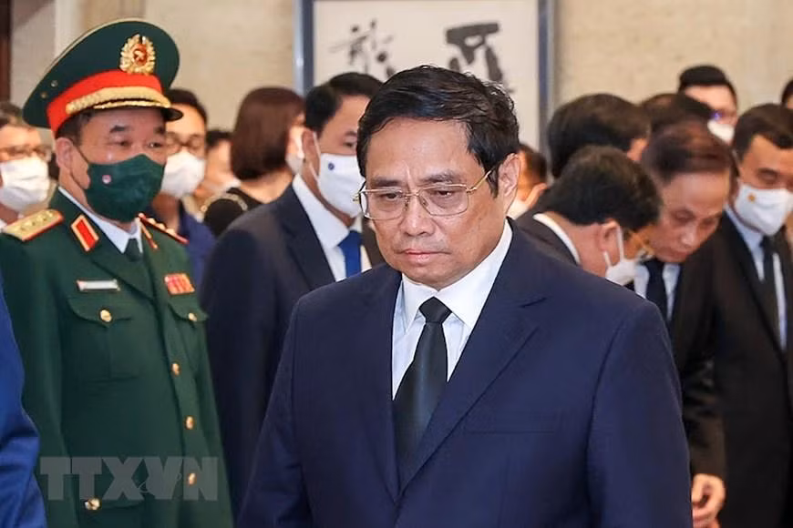 Lãnh đạo Việt Nam tưởng niệm cố Thủ tướng Nhật Bản Abe Shinzo ảnh 5 Lãnh đạo Việt Nam tưởng niệm cố Thủ tướng Nhật Bản Abe Shinzo ảnh 5