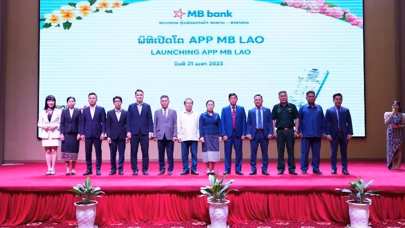 Lễ ra mắt App MB Lào diễn ra tại Thủ đô Viêng Chăn, Lào. 