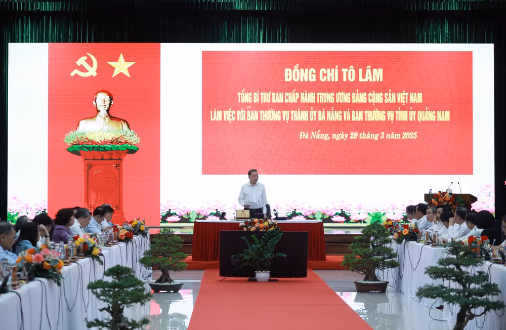 Tổng Bí thư Tô Lâm phát biểu chỉ đạo. (Ảnh: Thống Nhất/TTXVN)