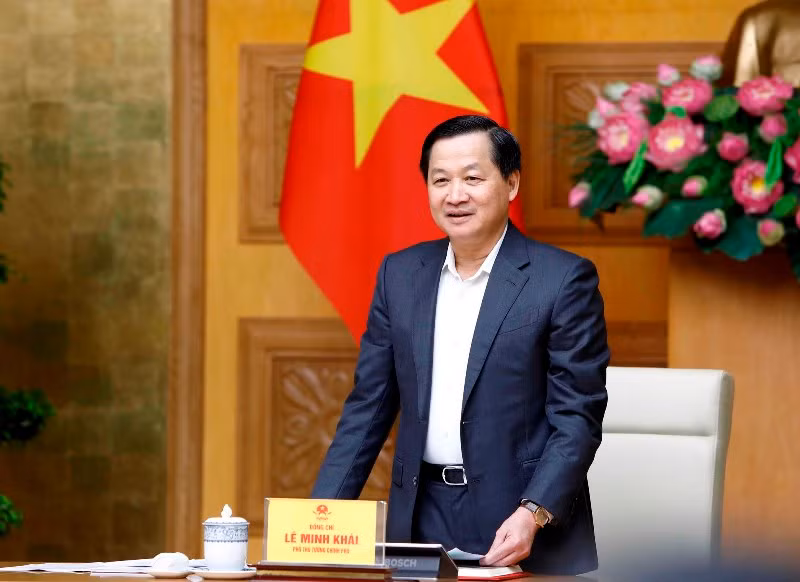 Phó Thủ tướng Lê Minh Khái phát biểu ý kiến tại cuộc họp. Phó Thủ tướng Lê Minh Khái phát biểu ý kiến tại cuộc họp.
