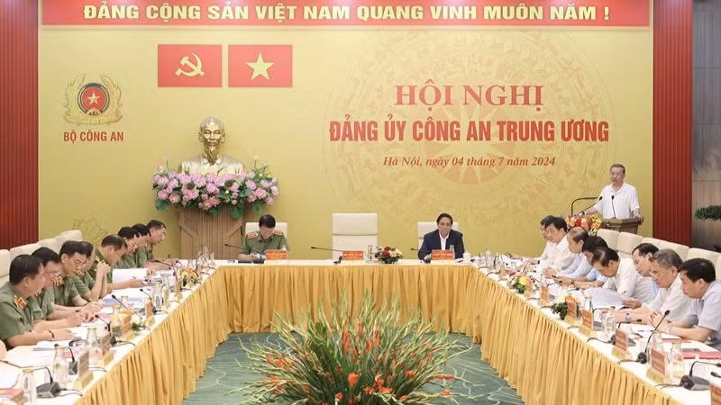 Chủ tịch nước Tô Lâm phát biểu tại hội nghị. Ảnh: Nhan Sáng-TTXVN