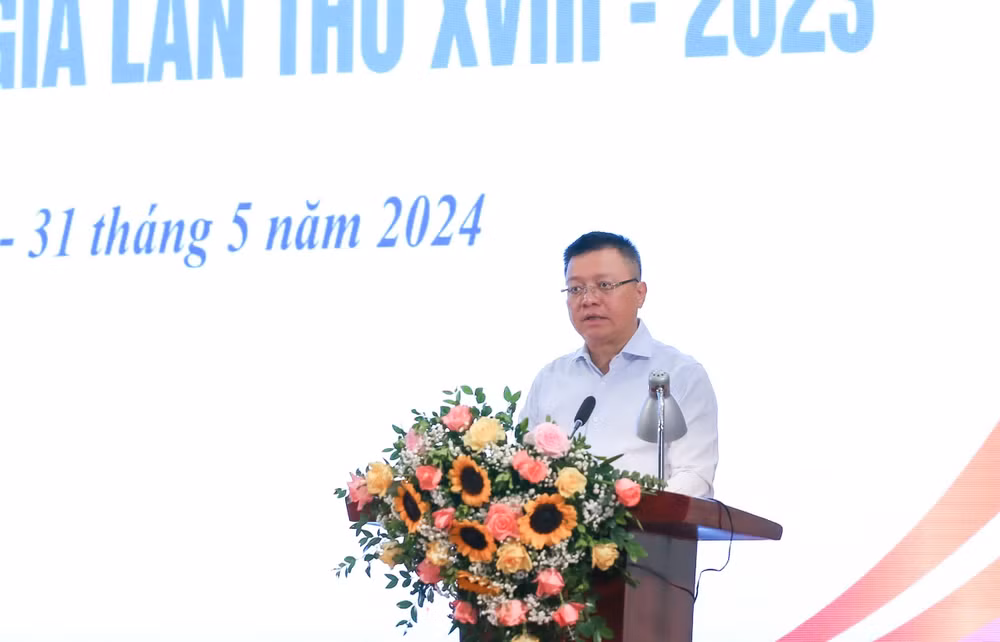 Đồng chí Lê Quốc Minh phát biểu khai mạc. (Ảnh: C.L)