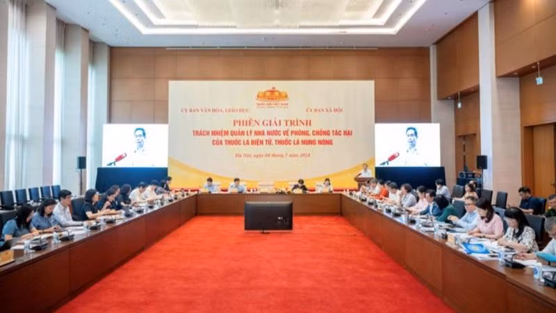 Toàn cảnh phiên giải trình. (Nguồn: quochoi.vn)