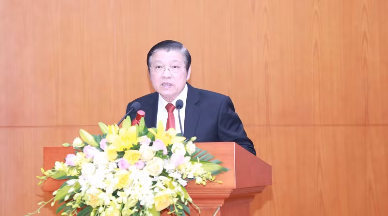 Đồng chí Phan Đình Trạc, Ủy viên Bộ Chính trị, Bí thư Trung ương Đảng, Trưởng Ban Nội chính Trung ương.