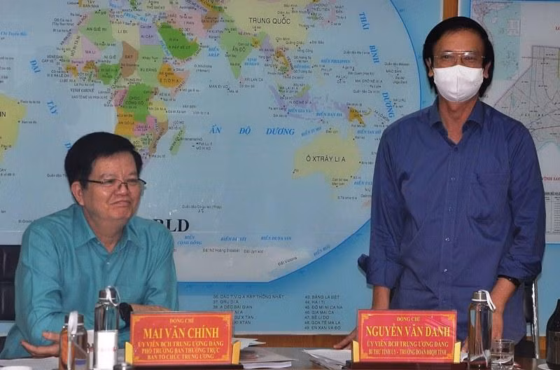Đồng chí Nguyễn Văn Danh phát biểu tại buổi làm việc. Đồng chí Nguyễn Văn Danh phát biểu tại buổi làm việc.