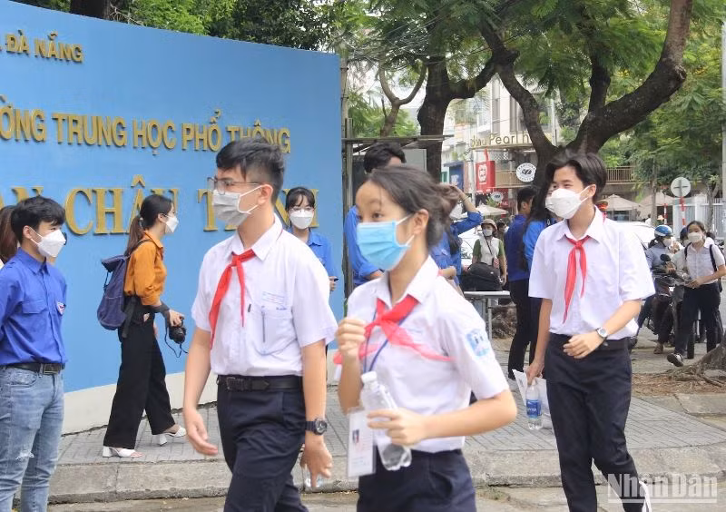 Học sinh thi vào lớp 10 năm học 2022-2023 tại Đà Nẵng. 