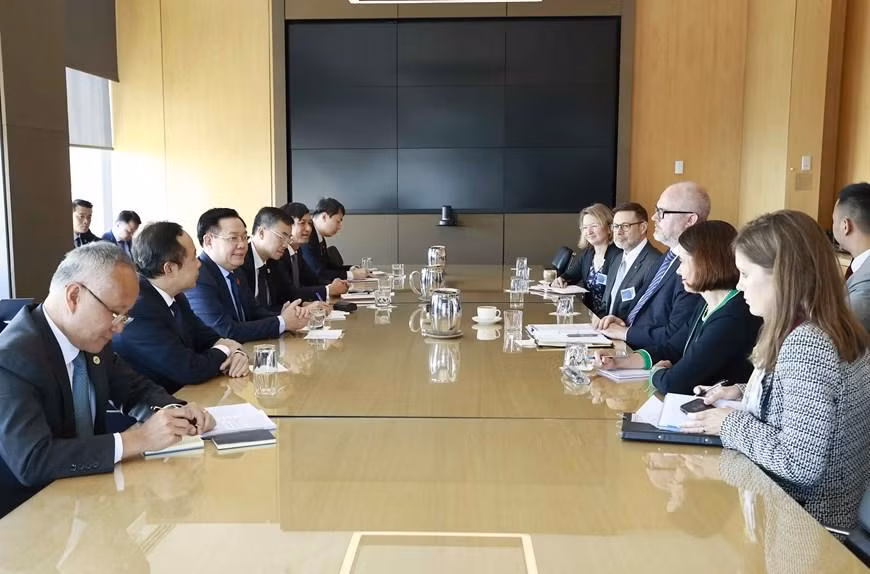 [Ảnh] Hoạt động của Chủ tịch Quốc hội Vương Đình Huệ tại Australia ảnh 1