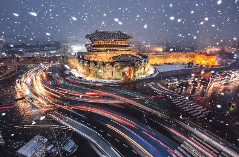 Thành Suwon Hwaseong - điểm đến trong tour K-Stopover. (Ảnh: Tổng cục Du lịch Hàn Quốc) Thành Suwon Hwaseong - điểm đến trong tour K-Stopover. (Ảnh: Tổng cục Du lịch Hàn Quốc)