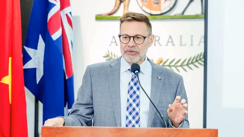 Đại sứ Australia tại Việt Nam, ông Andrew Goledzinowski phát biểu tại sự kiện. (Ảnh: Đại sứ quán Australia tại Việt Nam).
