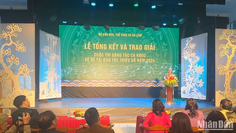 Lễ tổng kết và trao giải cuộc thi Sáng tác ca khúc về đề tài dân tộc thiểu số năm 2024.