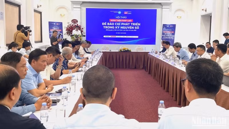 Hội thảo lấy ý kiến đóng góp vào Dự thảo Luật Báo chí (sửa đổi). 