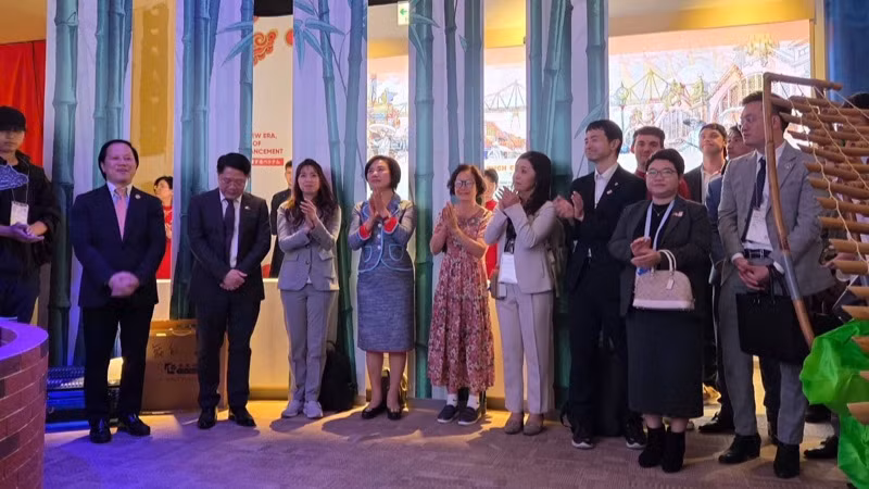 Lễ công bố Năm Du lịch quốc gia 2025 tại EXPO 2025 Osaka, Kansai (Nhật Bản). 