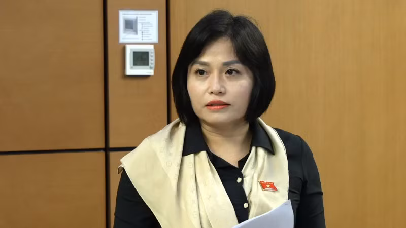 Đại biểu Thái Quỳnh Mai Dung (đoàn Vĩnh Phúc). (Ảnh: quochoi.vn)