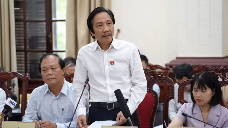 Ông Trần Anh Tuấn, nguyên Thứ trưởng Nội vụ phát biểu tại hội nghị. Ảnh: TH. Ông Trần Anh Tuấn, nguyên Thứ trưởng Nội vụ phát biểu tại hội nghị. Ảnh: TH.