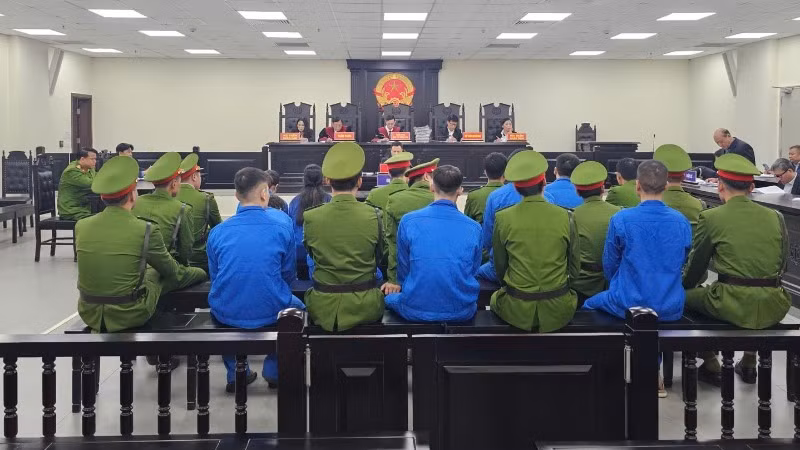 Phiên tòa xét xử vụ án Mua bán trái phép chất ma túy tại Tòa án nhân dân thành phố Hà Nội. (Ảnh minh họa/KHẢI HOÀN)