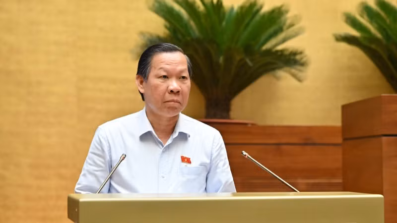 Chủ nhiệm Ủy ban Kinh tế và Tài chính của Quốc hội Phan Văn Mãi. (Ảnh: THỦY NGUYÊN)