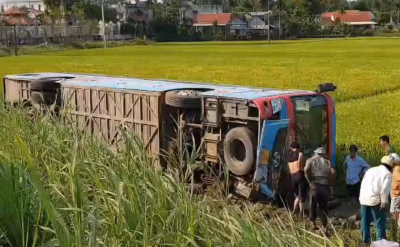 Hiện trường vụ tai nạn.