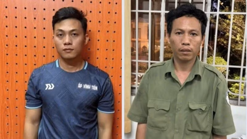 Các đối tượng tại cơ sở cai nghiện ma túy liên quan vụ án. 