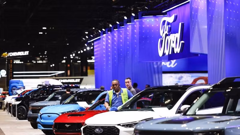 Triển lãm ô-tô Chicago 2024 tại trung tâm McCormick Place ở Chicago, Mỹ. (Ảnh: Tân Hoa xã) 