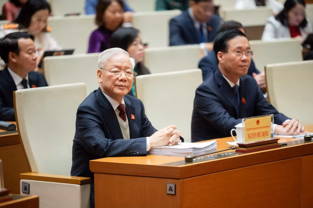Tổng Bí thư Nguyễn Phú Trọng dự khai mạc Kỳ họp bất thường lần thứ 5, Quốc hội khóa XV.