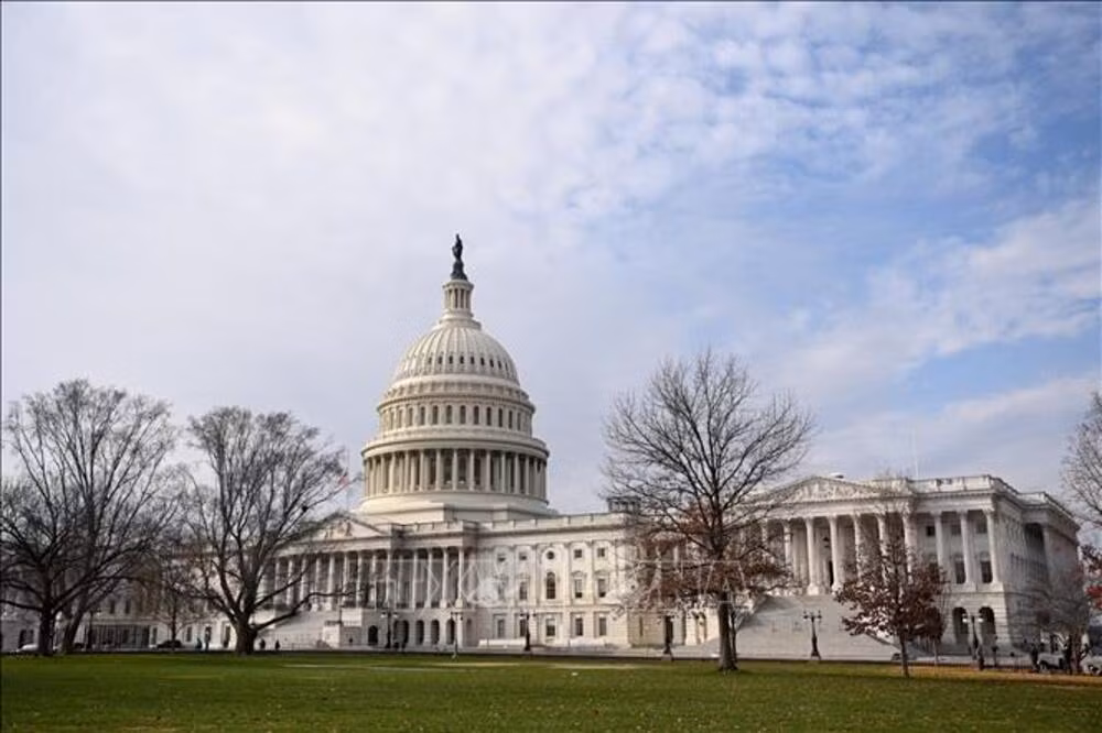 Tòa nhà Quốc hội Mỹ tại Washington, D.C. (Ảnh: TTXVN)