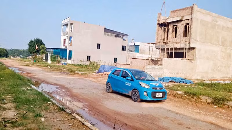 Khu tái định cư Tân Tiến ở xã Tân Quang, thành phố Sông Công, Thái Nguyên chưa hoàn thiện hạ tầng.
