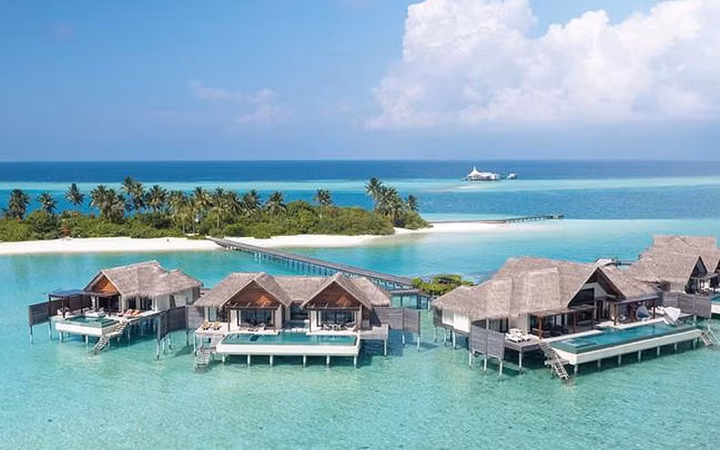 Các khu nghỉ dưỡng siêu cao cấp của Maldives cung cấp cả các tiện ích để du khách có thể ở lại cả năm và làm việc, học tập từ xa. (Ảnh: ESCAPE) 