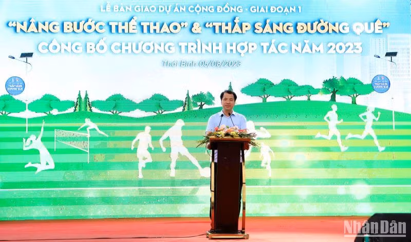Anh Ngô Văn Cương, Bí thư Trung ương Đoàn TNCS Hồ Chí Minh đánh giá cao hoạt động của Tỉnh đoàn Thái Bình trong thời gian hiện nay.