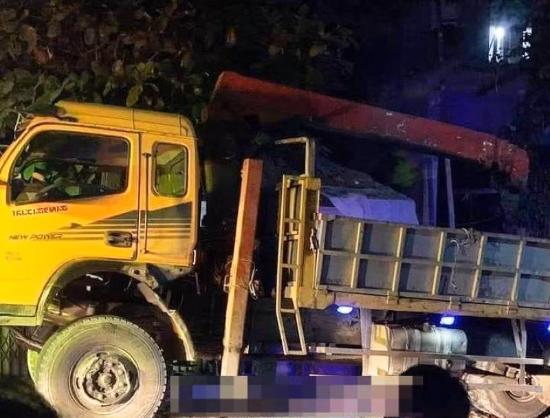 Hiện trường vụ tai nạn.