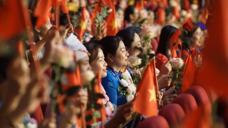 Chủ tịch Hội Phụ nữ cơ sở tiêu biểu, xuất sắc tham dự chương trình.
