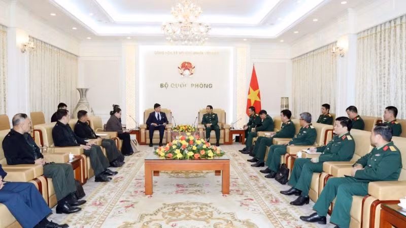 Quang cảnh buổi tiếp.