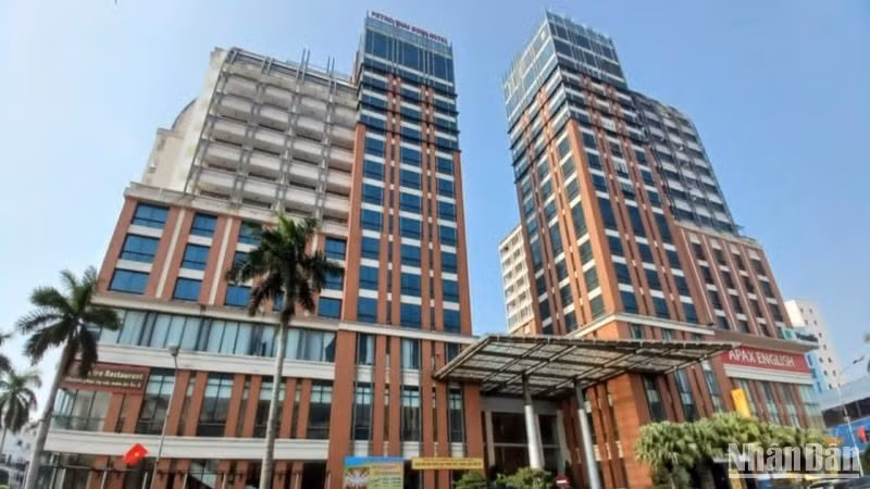 Khách sạn Dầu khí, nơi diễn ra một số sự kiện văn hóa quan trọng dịp kỷ niệm 135 Ngày thành lập tỉnh Thái Bình.