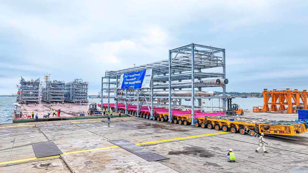 Đến thời điểm này, Doosan Vina đã và đang sản xuất 140 module cho các nhà máy ở Mỹ, Các tiểu vương quốc Ả-rập Thống Nhất, Malaysia, Singapore và Qatar. Đến thời điểm này, Doosan Vina đã và đang sản xuất 140 module cho các nhà máy ở Mỹ, Các tiểu vương quốc Ả-rập Thống Nhất, Malaysia, Singapore và Qatar.
