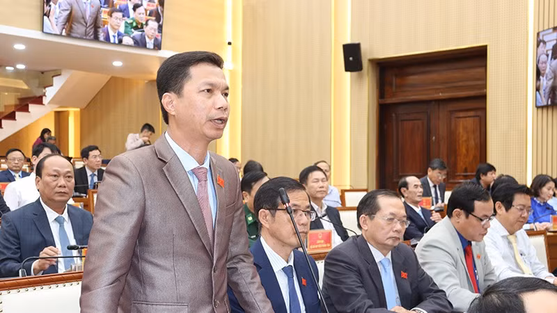 Đại biểu Hoàng Anh Ngọc chất vấn nhóm vấn đề về miền núi.