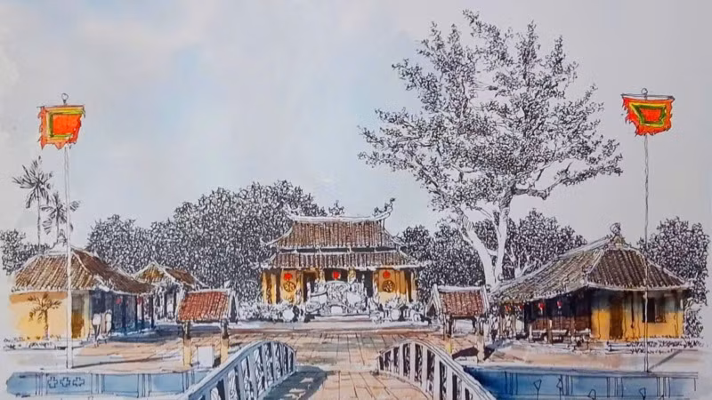 Tác phẩm "Văn Thánh Khổng Miếu" của tác giả Nguyễn Hoàng Lâm. Tác phẩm "Văn Thánh Khổng Miếu" của tác giả Nguyễn Hoàng Lâm.