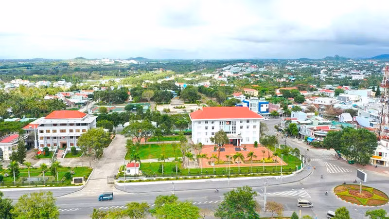 Một góc thị xã An Khê.