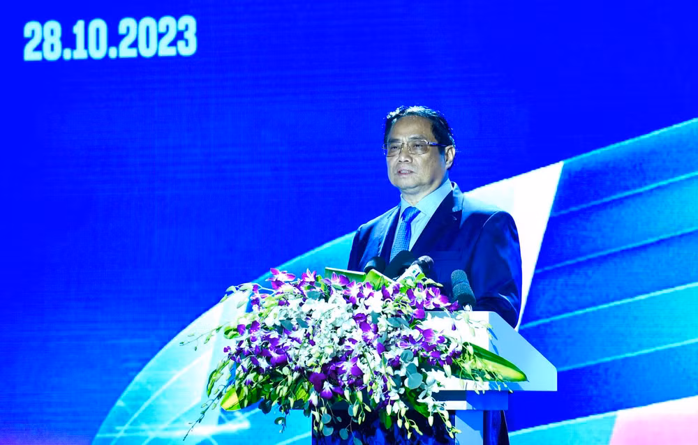 Thủ tướng Phạm Minh Chính phát biểu tại sự kiện.