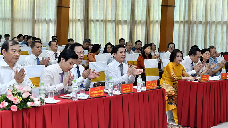 Các đại biểu dự buổi gặp mặt kỷ niệm 75 năm Ngày truyền thống ngành Kiểm tra Đảng.