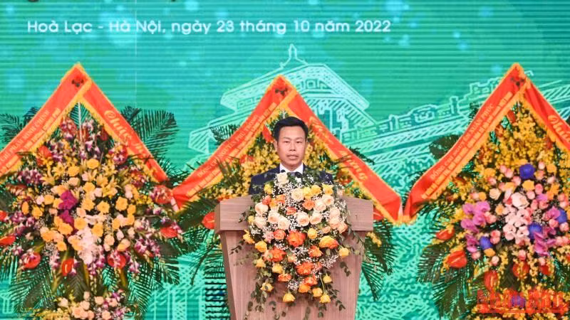Giám đốc Đại học Quốc gia Hà Nội Lê Quân phát biểu tại Lễ khai giảng. (Ảnh: DUY LINH) Giám đốc Đại học Quốc gia Hà Nội Lê Quân phát biểu tại Lễ khai giảng. (Ảnh: DUY LINH)