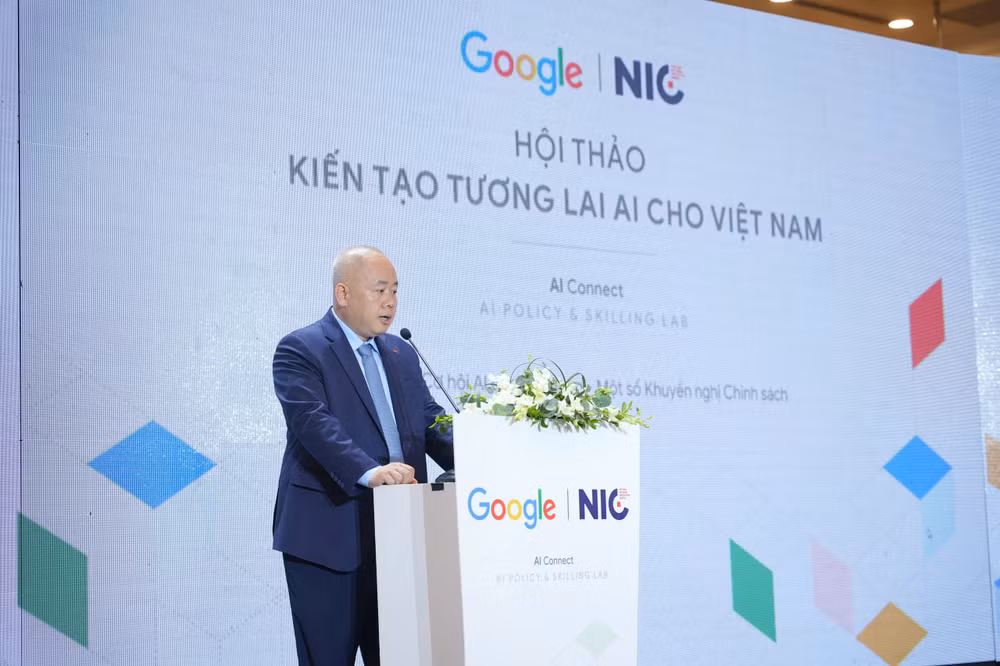 Thứ trưởng Bộ Kế hoạch và Đầu tư Đỗ Thành Trung phát biểu mở đầu Hội thảo. Ảnh: NIC