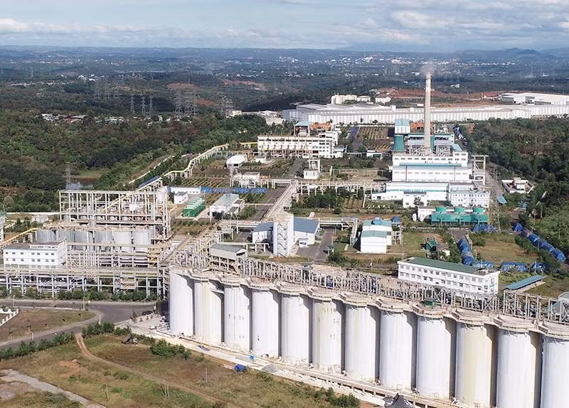 Một góc Nhà máy sản xuất alumin Nhân Cơ (Đắk Nông).