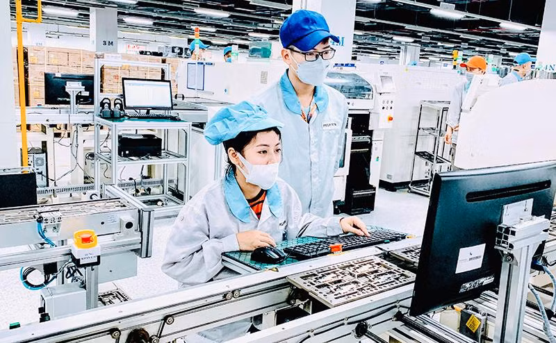 Sản xuất công nghiệp theo hướng công nghệ cao phát triển mạnh ở Hải Phòng.