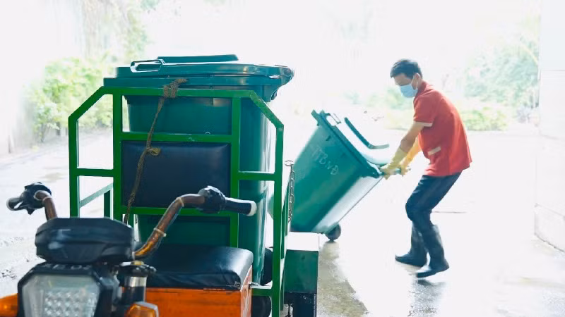 Chất thải tại Bệnh viện Bạch Mai thu gom, xử lý theo quy trình chặt chẽ.