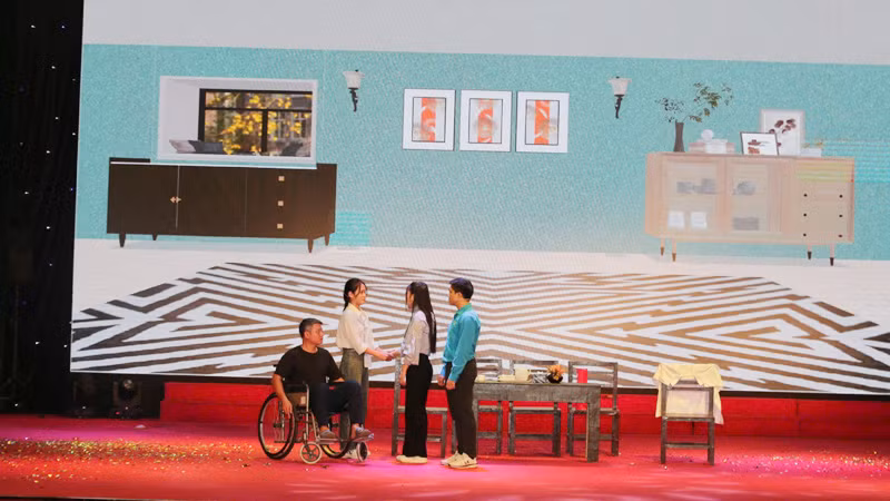 Một tiết mục được trình diễn tại Hội thi.